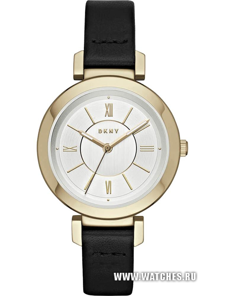 dkny leather watch